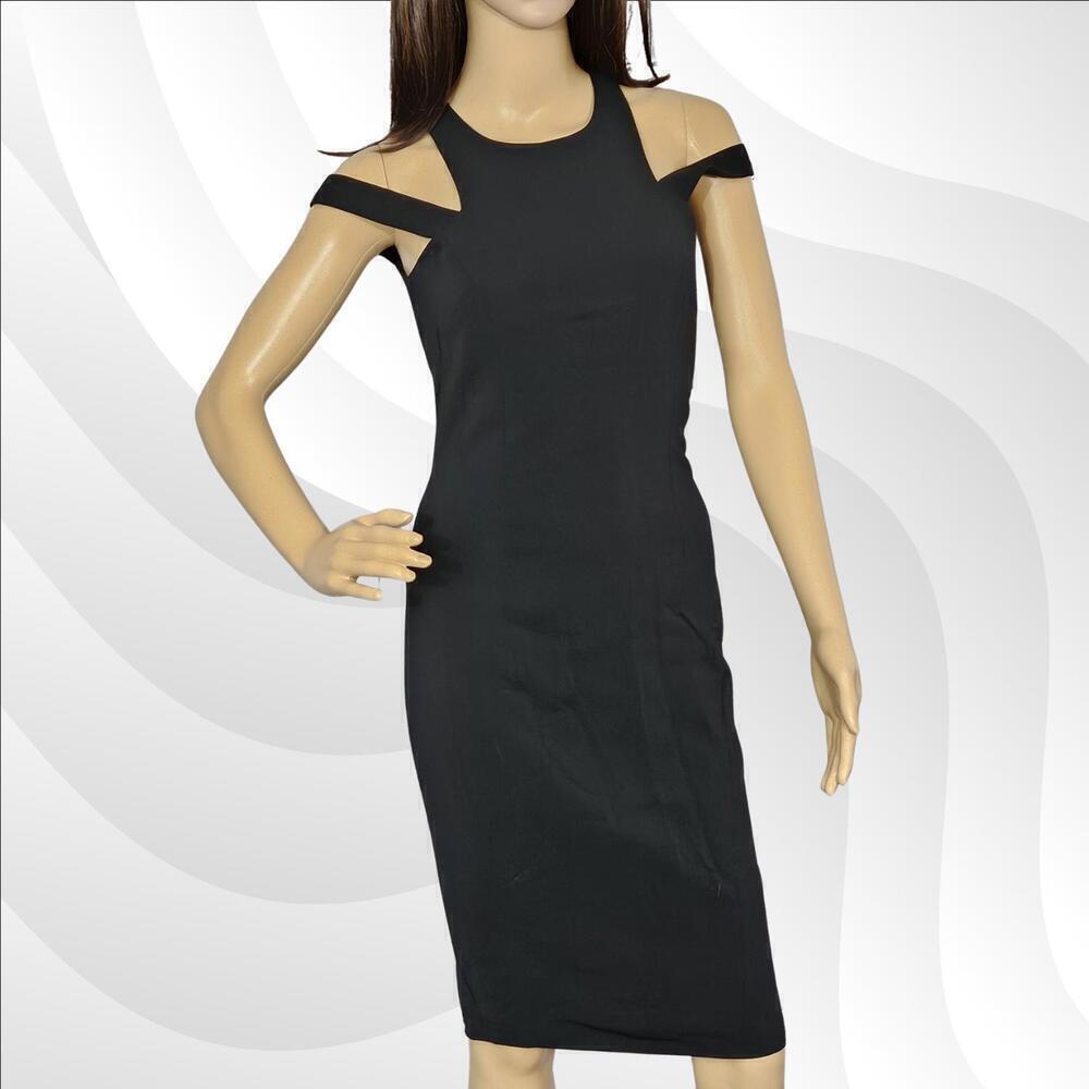 2/$50 Jay Godfrey Black Sleeveless Dress with Lace Back Size 0 | Elegant & Chic